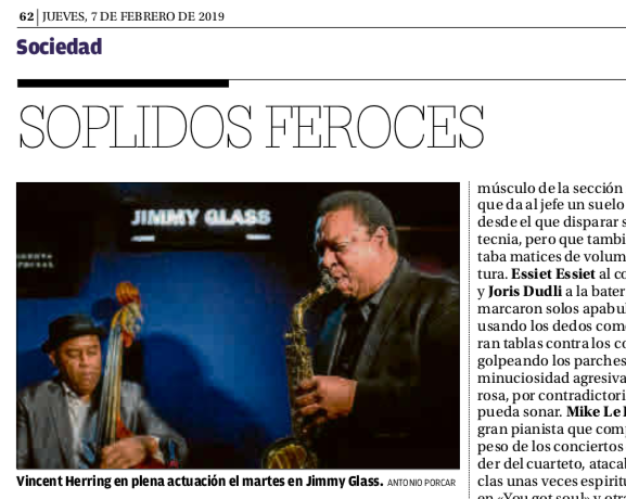 Crítica Vincent Herring Jimmy Glass