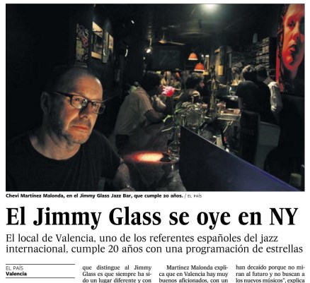 El Jimmy Glass se oye en Nueva York