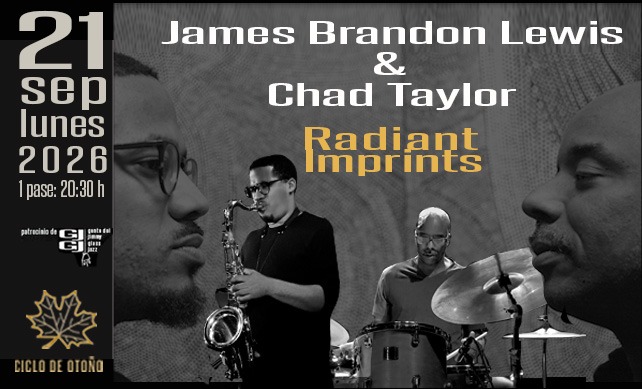 Portada James Brandon Lewis y Chad Taylor en Jimmy Glass Jazz sep 2026